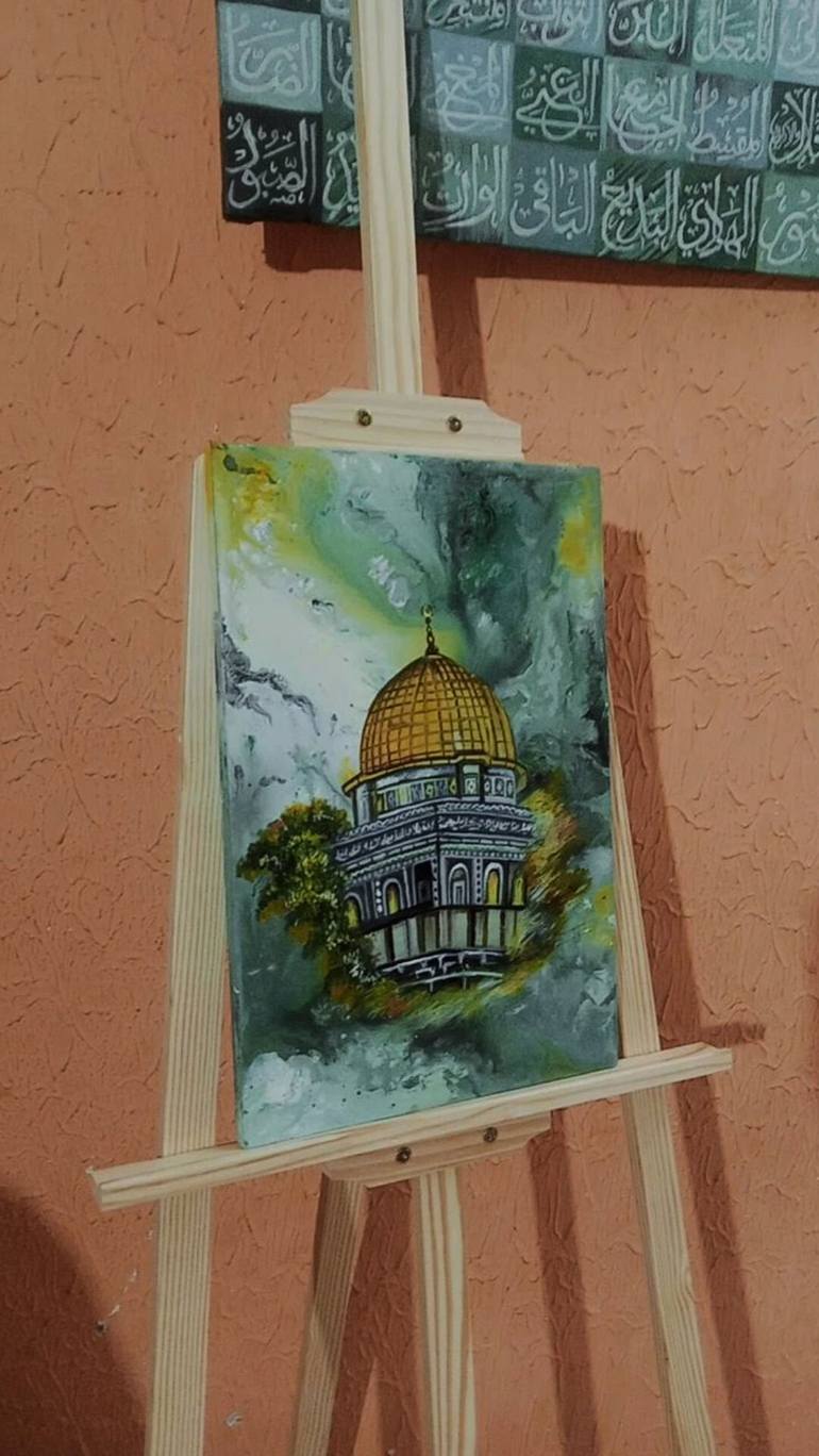 Original Abstract Architecture Painting by Tayyba  Amjad hussain