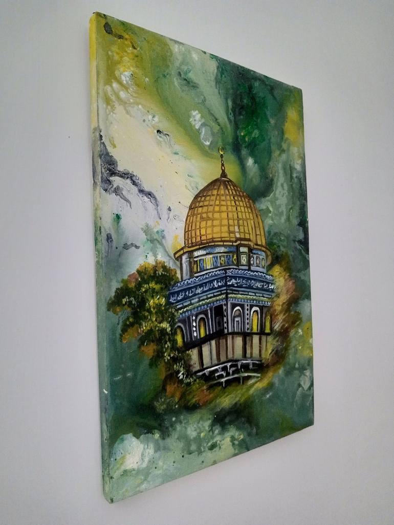 Original Abstract Architecture Painting by Tayyba  Amjad hussain