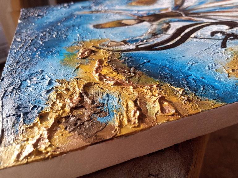 Original Abstract Expressionism Abstract Painting by Tayyba  Amjad Hussain