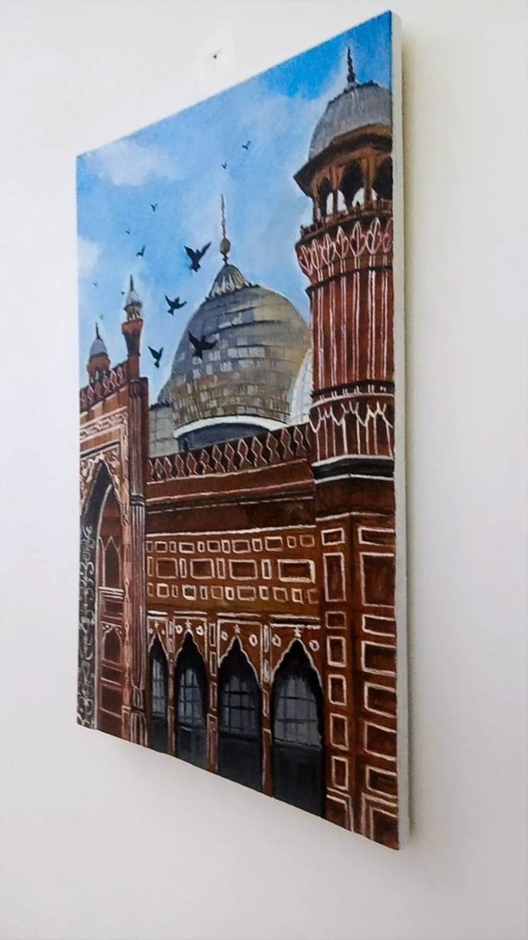 Original Contemporary Architecture Painting by Tayyba  Amjad hussain