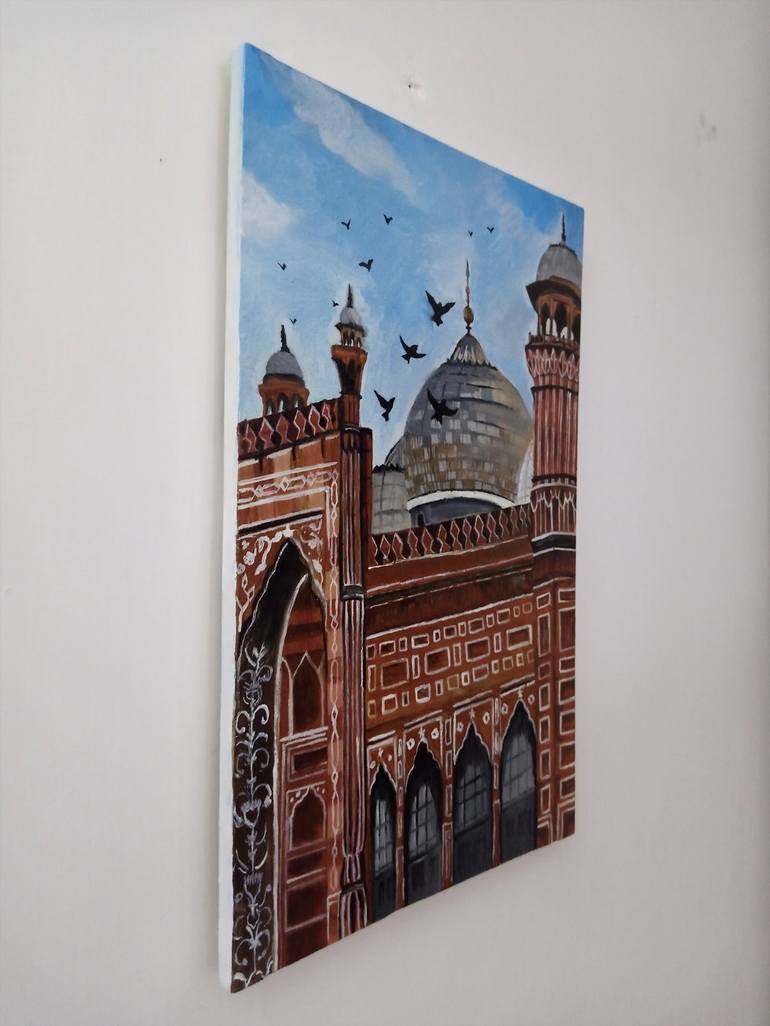 Original Contemporary Architecture Painting by Tayyba  Amjad hussain