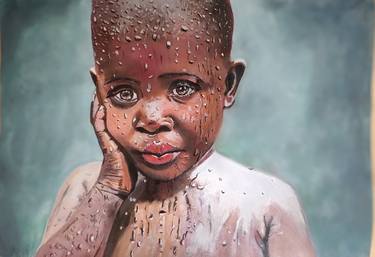 A child in the rain thumb