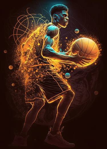 Original Art Deco Sports Digital by Ouail Abed