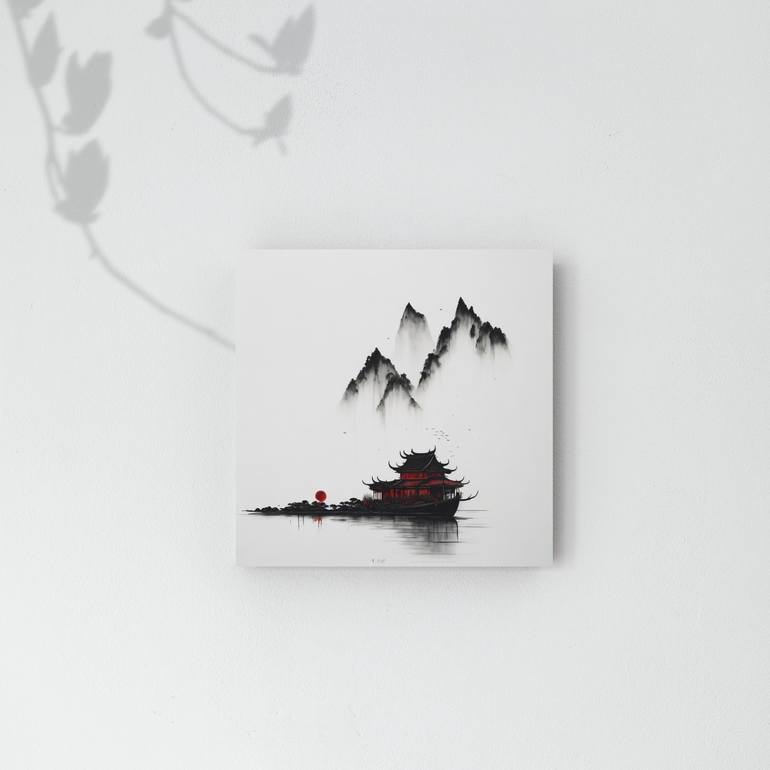 Original Documentary Abstract Painting by Ibrahim Taluckder