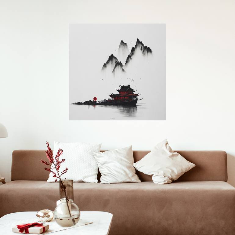 Original Documentary Abstract Painting by Ibrahim Taluckder