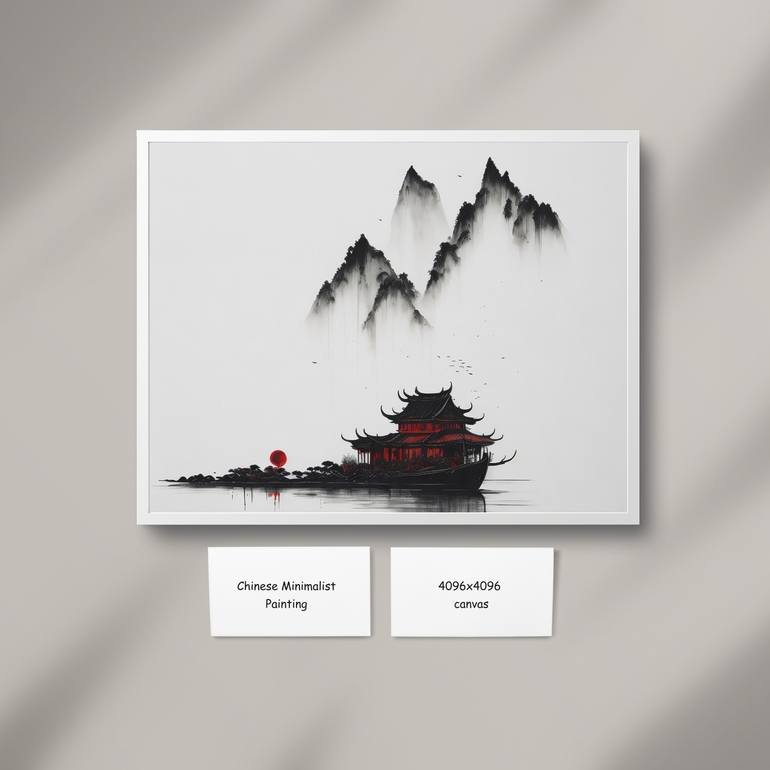 Original Documentary Abstract Painting by Ibrahim Taluckder