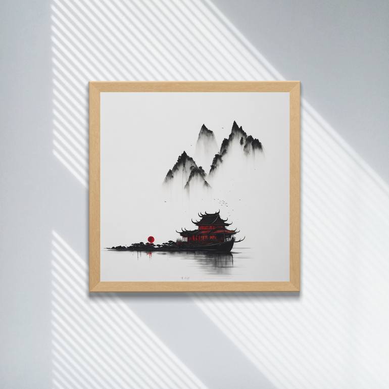 Original Documentary Abstract Painting by Ibrahim Taluckder