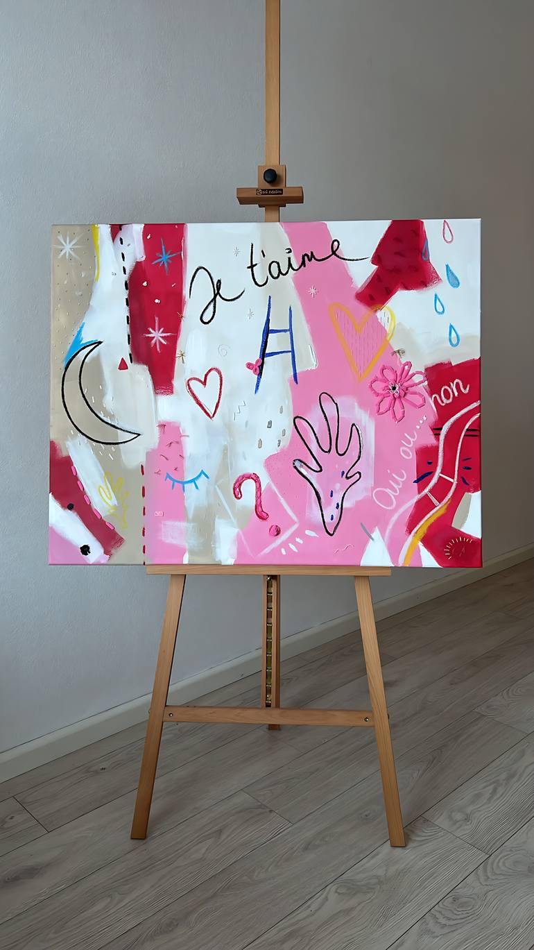 Original Abstract Expressionism Abstract Painting by Angela Schang