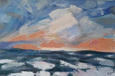 Print of Abstract Seascape Paintings by Angelica Fox