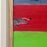 zebra detail and a view of an oak frame