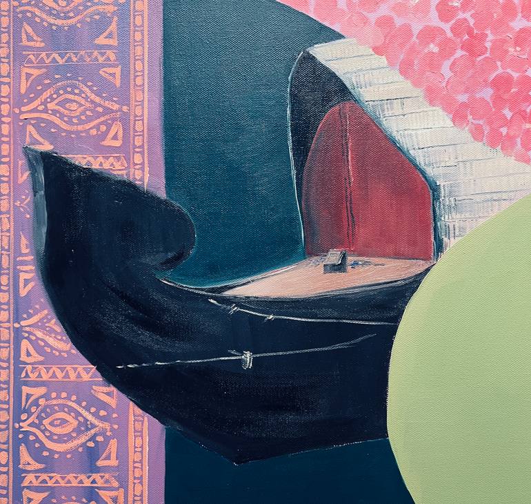 Original Abstract Travel Painting by Izabella Thomas