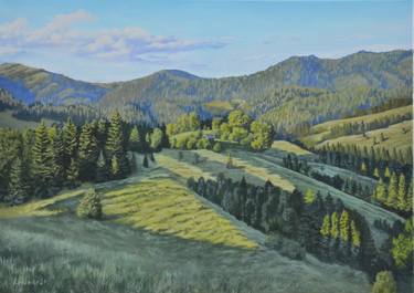 Landscape Oil Painting "Summer" 70x50 cm thumb