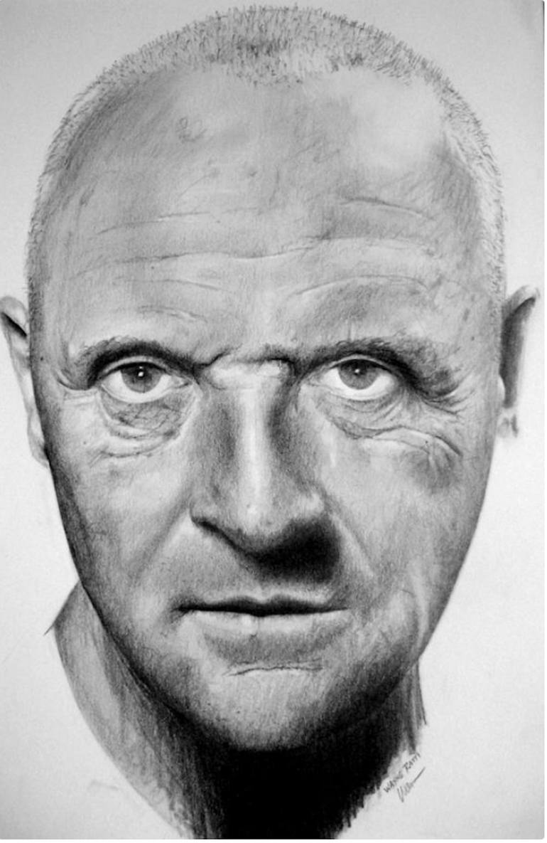 Anthony Hopkins Drawing by Wayne Ratti | Saatchi Art