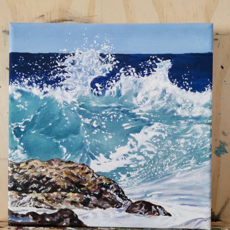 Original Seascape Painting by Janina Rudenko