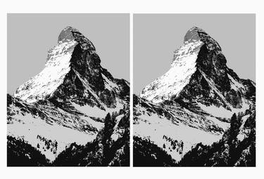 Two Black and White Matterhorns thumb