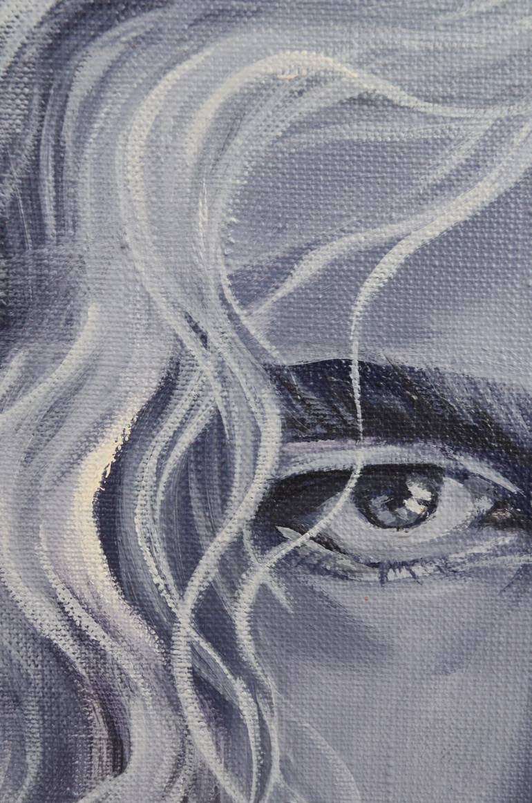 Original Pop Art Portrait Painting by Olha Yantovska