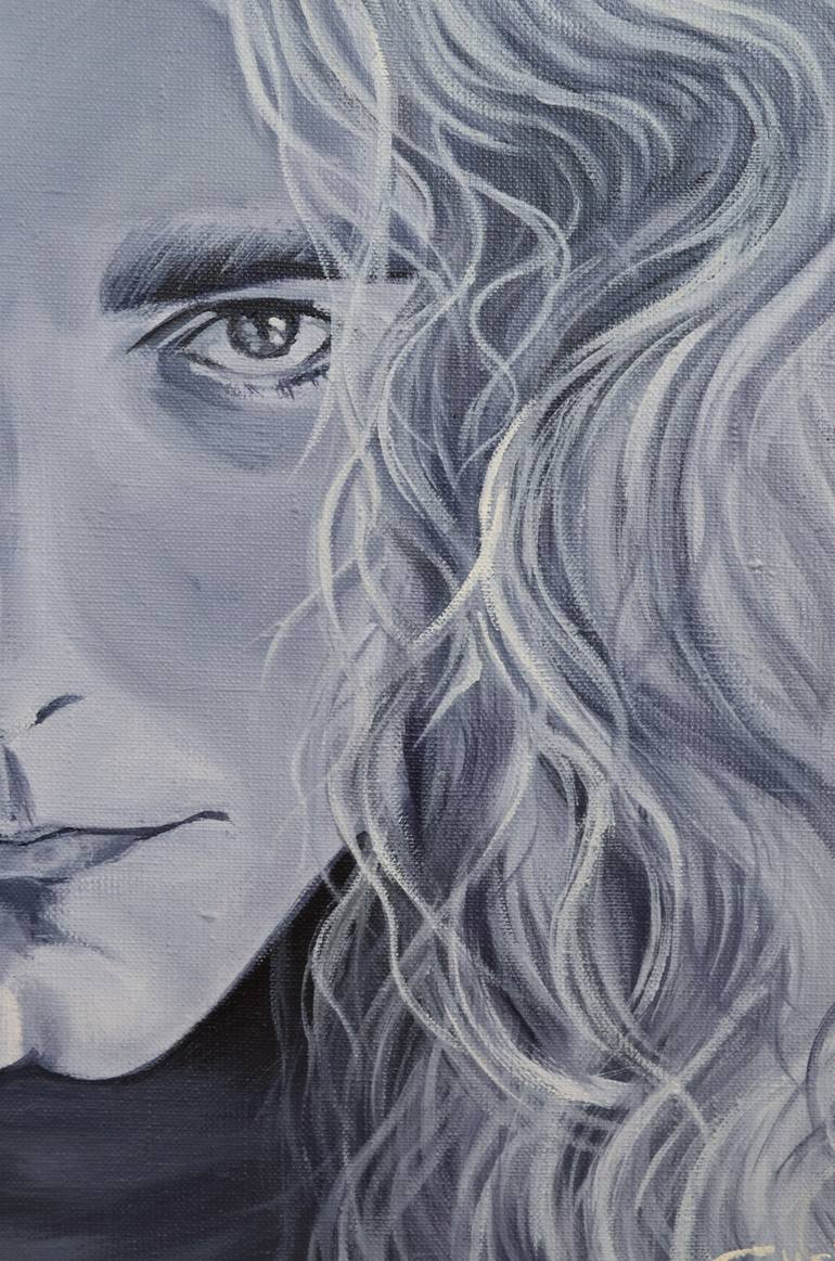 Original Pop Art Portrait Painting by Olha Yantovska