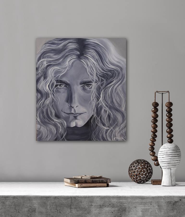 Original Pop Art Portrait Painting by Olha Yantovska