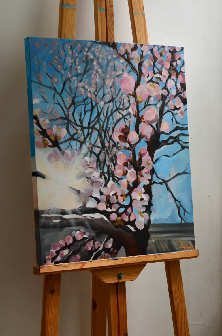 Original Expressionism Botanic Painting by Olha Yantovska