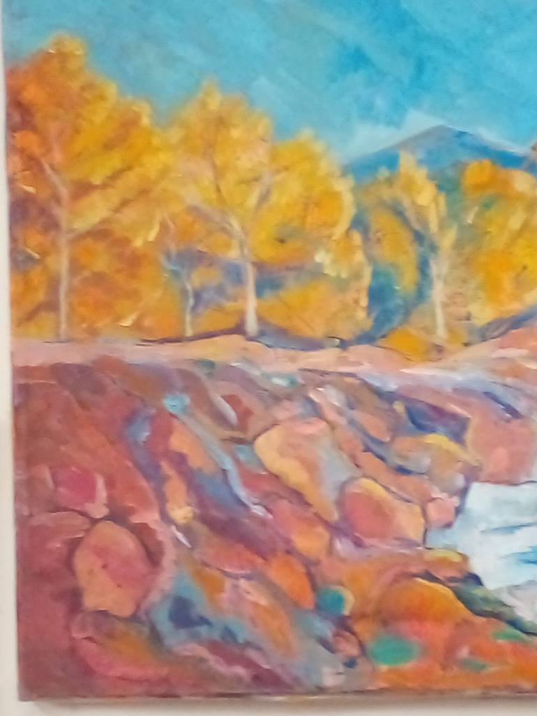 Original Expressionism Landscape Painting by Jahanwish Aslam