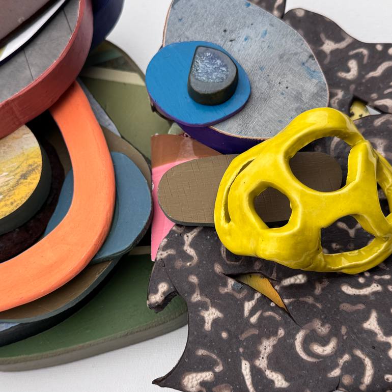 Original Abstract Expressionism Architecture Sculpture by Nichole Gronvold Roller