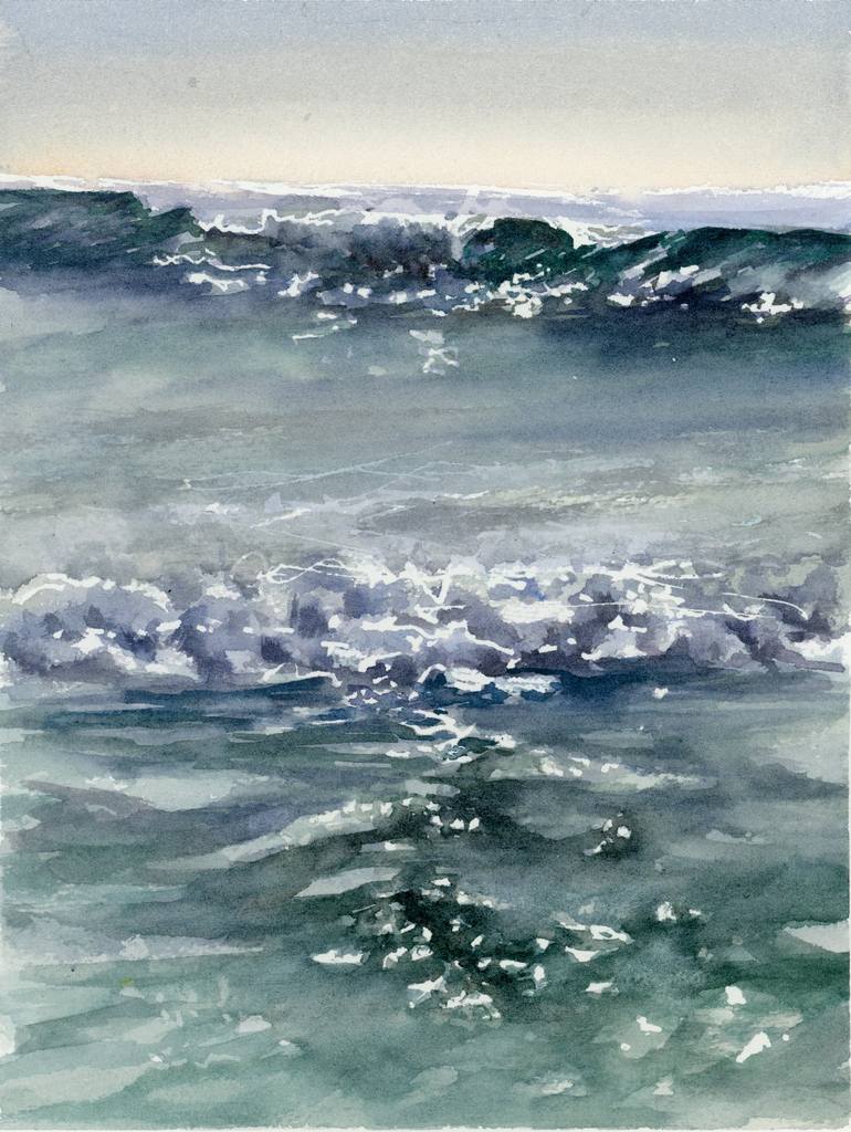 Storm Waves Painting by Eileen Monahan | Saatchi Art