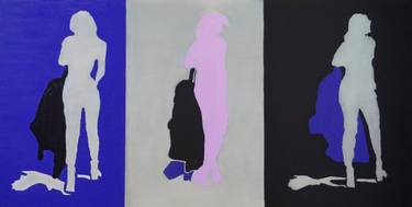 Original Abstract Fashion Paintings by Stuart Bush