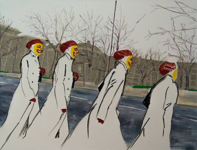 Original Figurative People Paintings by Stuart Bush