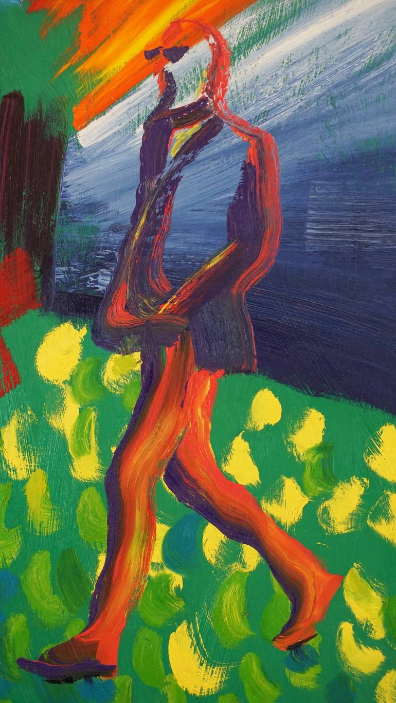 Original Figurative People Painting by Stuart Bush
