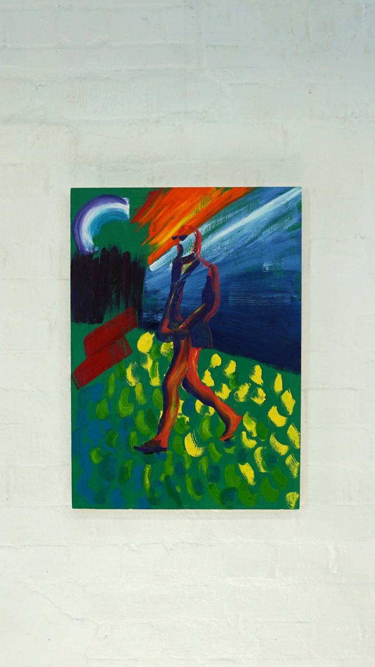 Original Figurative People Painting by Stuart Bush