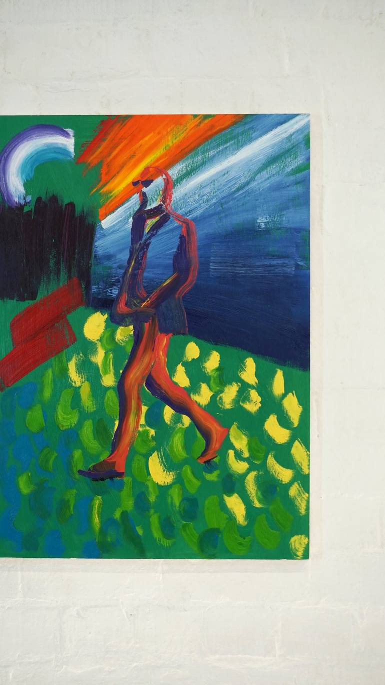 Original Figurative People Painting by Stuart Bush