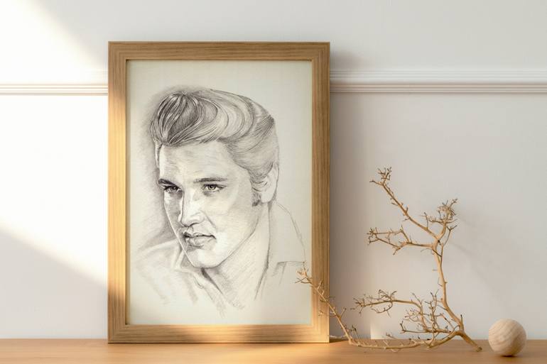 Original Portraiture People Drawing by Mallo Rosso