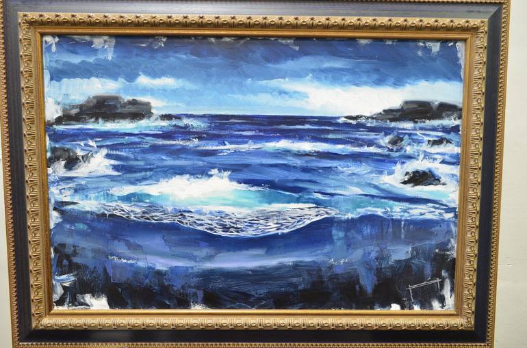 Original Contemporary Seascape Painting by Juan Del Campo