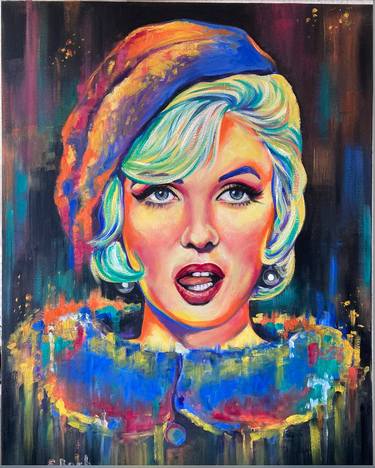 Original Pop Art Pop Culture/Celebrity Paintings by Eva Bazhenova
