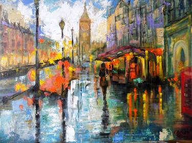 Print of Fine Art Cities Paintings by Eva Bazhenova