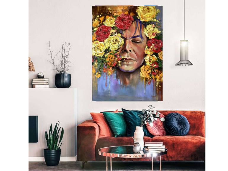 Original Contemporary Pop Culture/Celebrity Painting by Evgenia  Bazhenova