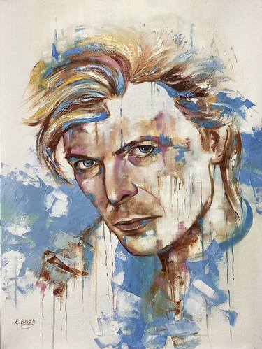 Original Abstract Expressionism Pop Culture/Celebrity Paintings by Eva Bazhenova