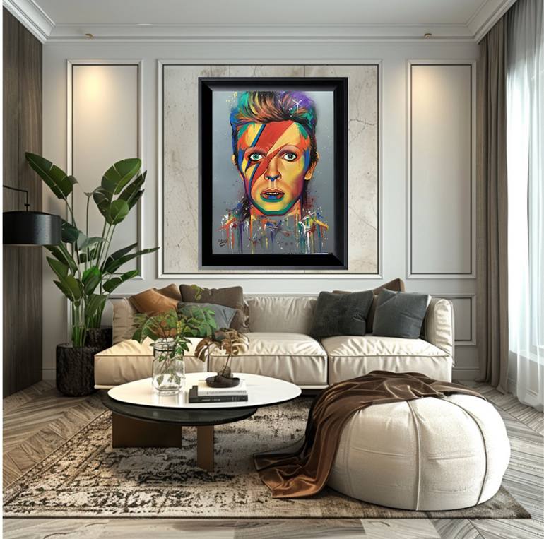 Original Pop Art Pop Culture/Celebrity Painting by Evgenia  Bazhenova