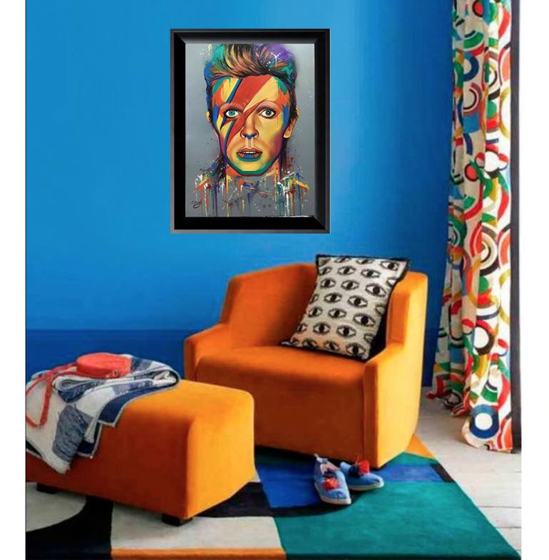 Original Pop Art Pop Culture/Celebrity Painting by Evgenia  Bazhenova