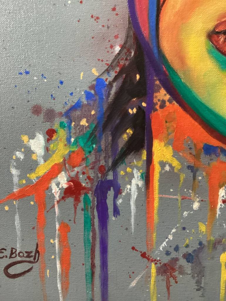 Original Pop Art Pop Culture/Celebrity Painting by Evgenia  Bazhenova