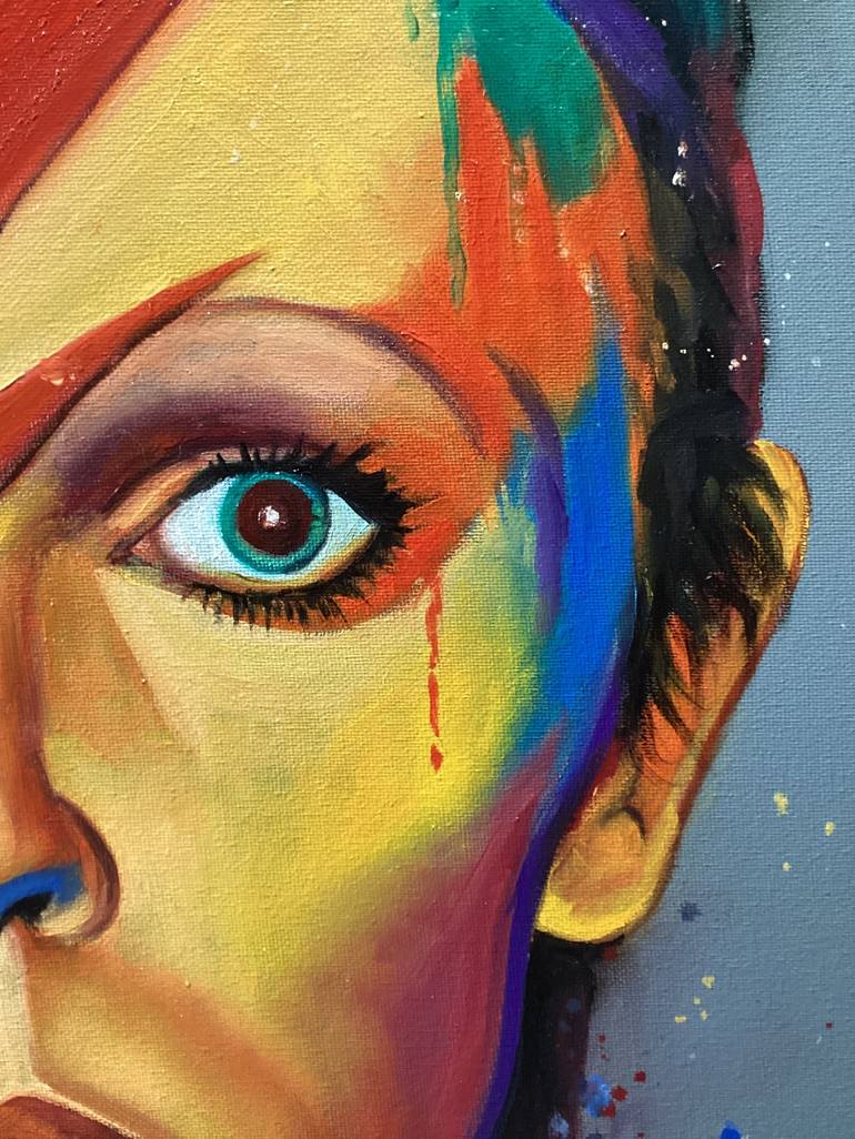 Original Pop Art Pop Culture/Celebrity Painting by Evgenia  Bazhenova