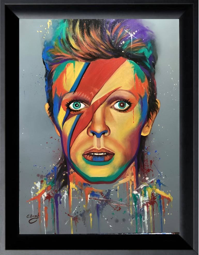 Original Pop Art Pop Culture/Celebrity Painting by Evgenia  Bazhenova