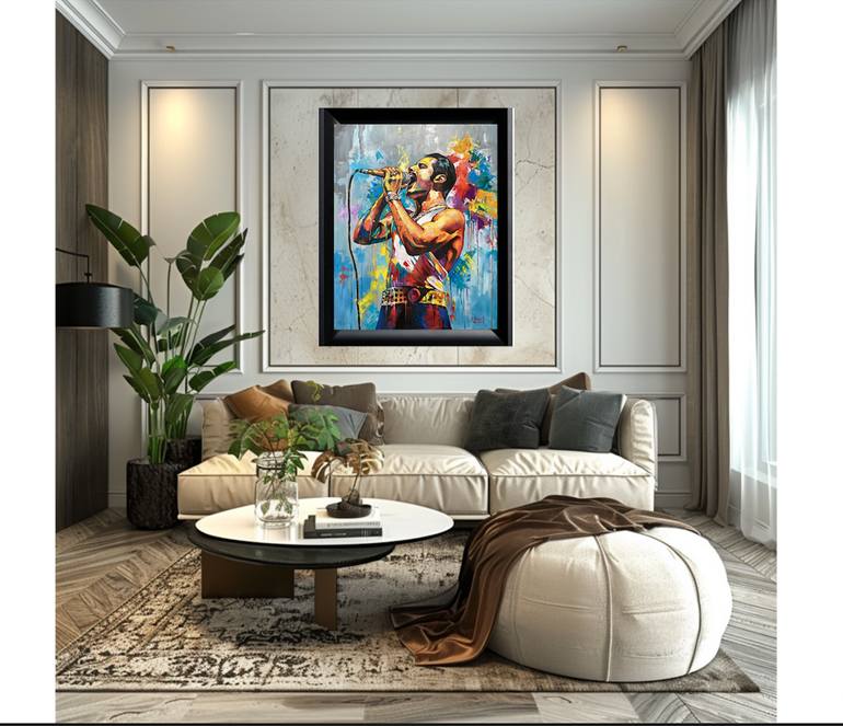 Original Pop Art Pop Culture/Celebrity Painting by Evgenia  Bazhenova