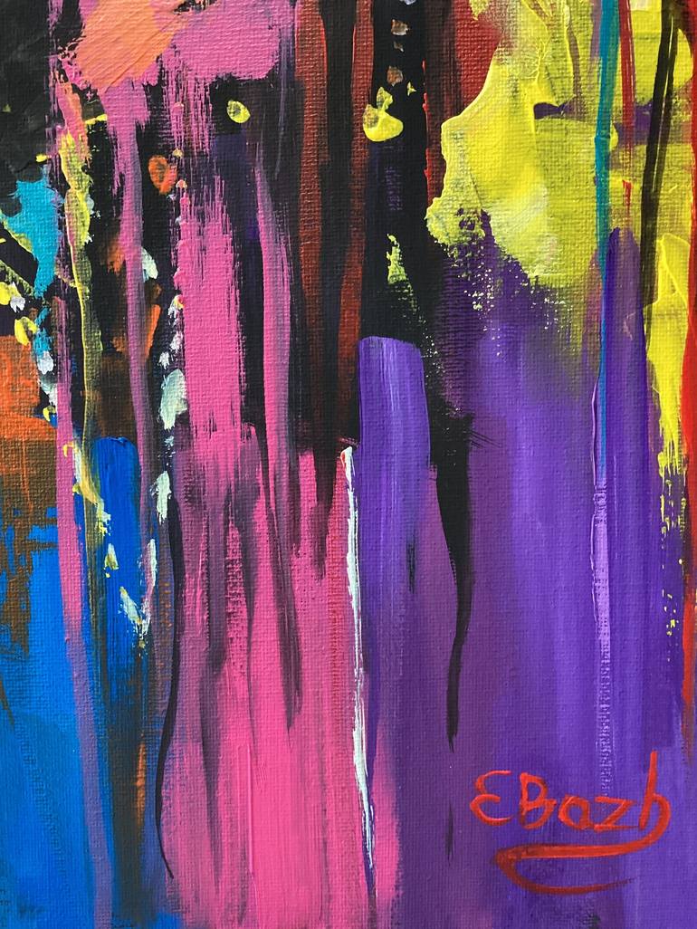 Original Abstract Expressionism Pop Culture/Celebrity Painting by Evgenia  Bazhenova