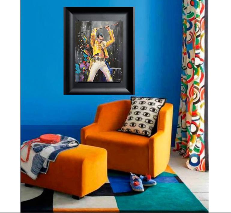 Original Pop Art Pop Culture/Celebrity Painting by Evgenia  Bazhenova