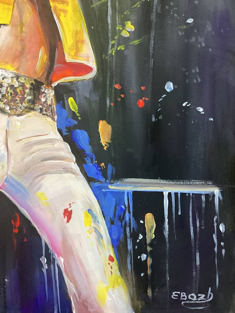 Original Pop Art Pop Culture/Celebrity Painting by Evgenia  Bazhenova