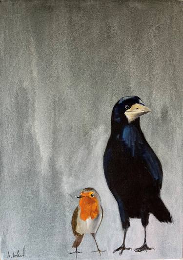 Original Figurative Animal Paintings by anna lockwood