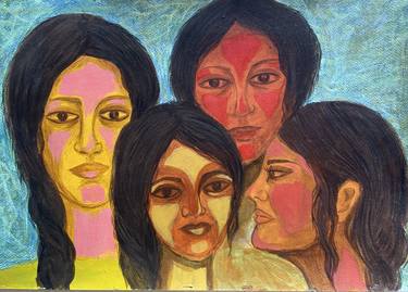 Original Expressionism People Paintings by Minakshi Singh
