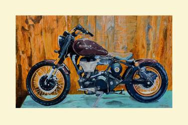 Print of Modern Bike Paintings by Shashi Kumar