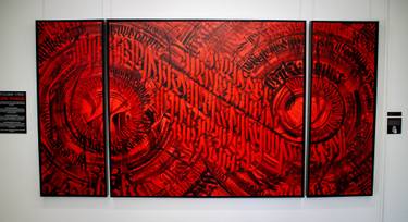 Original Street Art Calligraphy Painting by One Eighty Collective